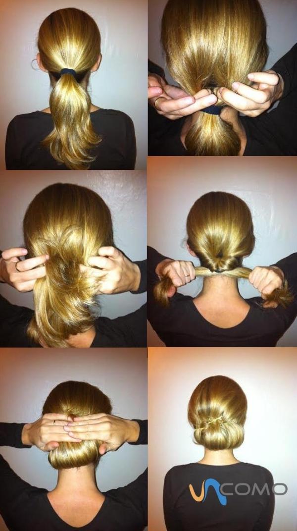 Easy Hairstyle Ideas for Long Straight Hair - Easy vintage updo