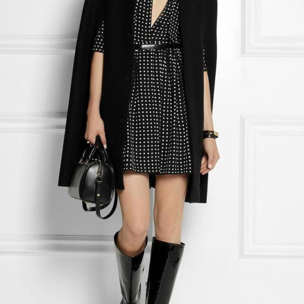 Patent boots outfit discount