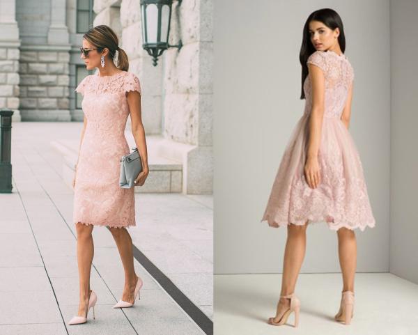 What Shoes Can I Wear with a Pale Pink Dress? - Blush dress with light pink shoes