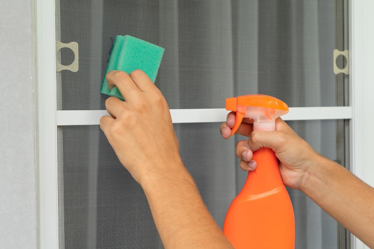 How to Clean a Mosquito Screen