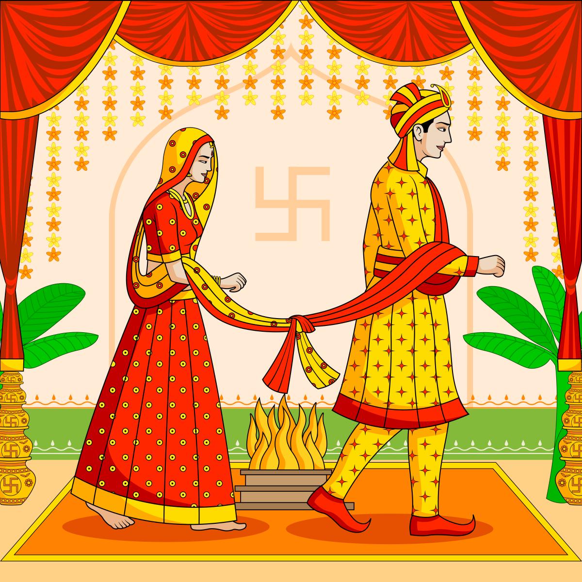 What Are The Seven Vows Of A Hindu Wedding
