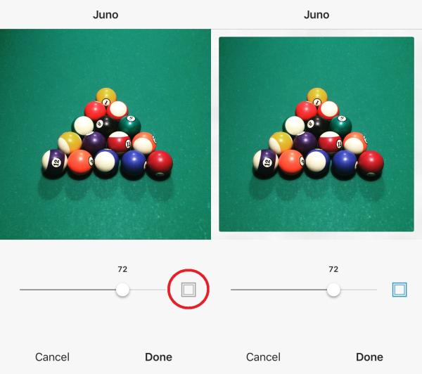 How to Make White Backgrounds on Instagram Photos - Add a white border with the Instagram app