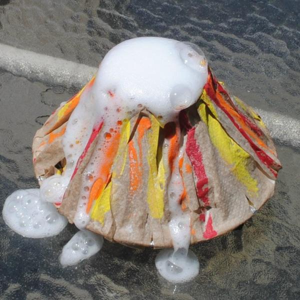 How to make an erupting volcano at home