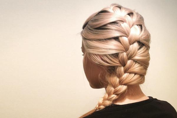 How to Do a French Braid on Yourself - Finish with a simple braid