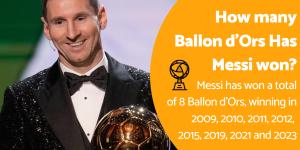 How Many Ballon d'Ors Does Messi Have?