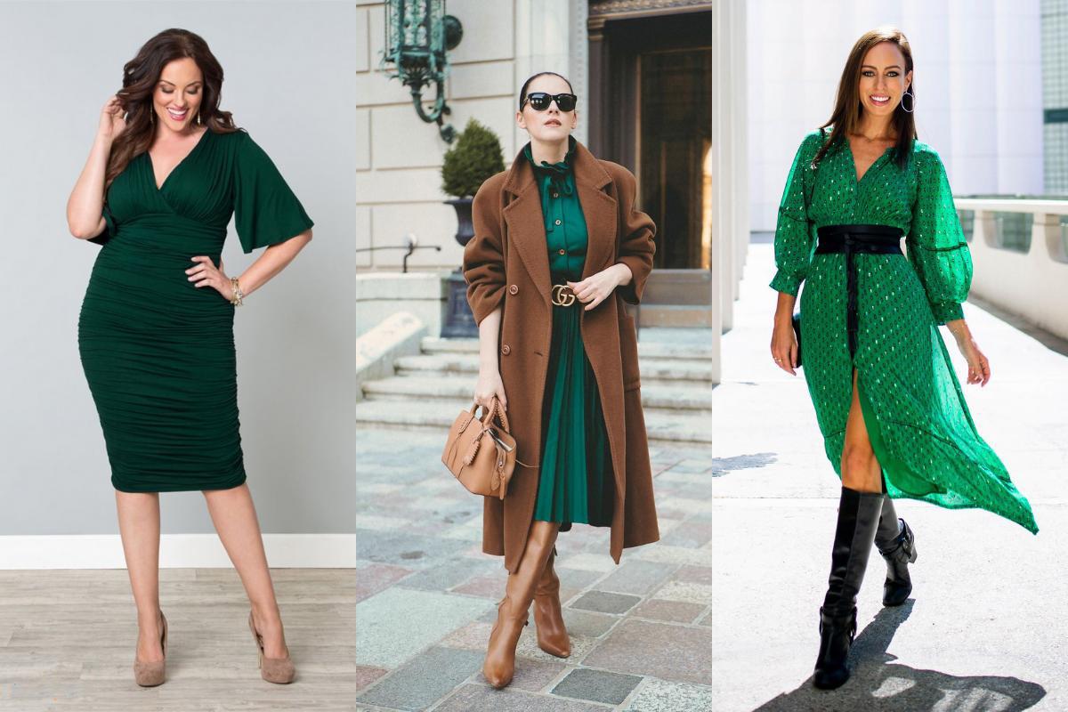Shoes to wear with dark green dress shop