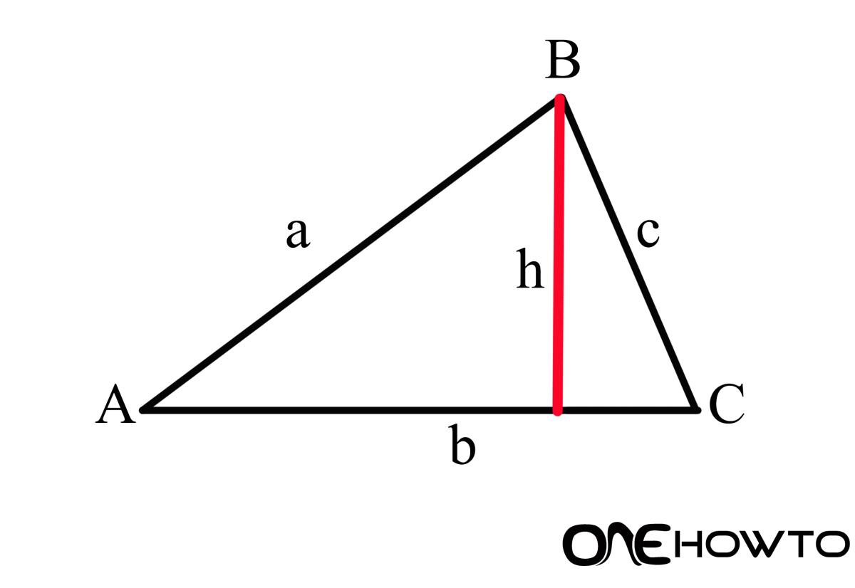 How to Find the Height of an Oblique Triangle With Area