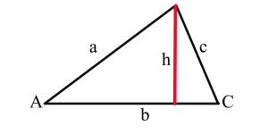 How to Find the Height of an Oblique Triangle With Area