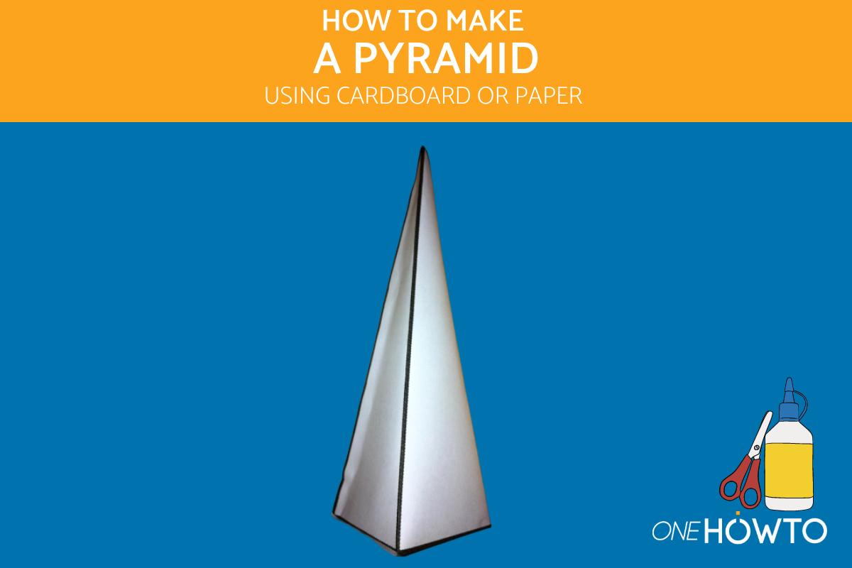 How To Make A Triangular Pyramid With Paper or Cardboard