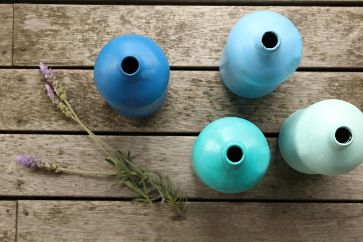 How to Paint Glass Bottles