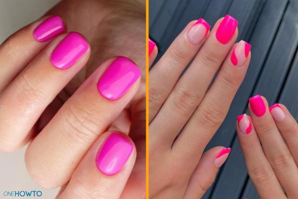 Trending Winter Nail Colors - Fuchsia nails