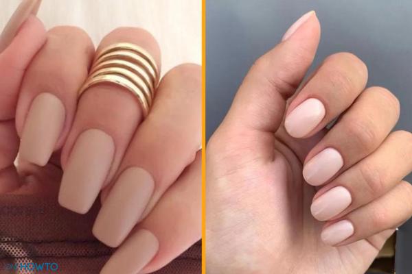 Trending Winter Nail Colors - Nude nails